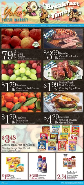 Yoke's Fresh Market  catalogue | Current deals and offers | 2025-08-20T00:00:00.000Z - 2025-08-26T00:00:00.000Z