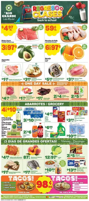 El Rio Grande catalogue in Kearney NE | New offers to discover | 2025-08-20T00:00:00.000Z - 2025-08-26T00:00:00.000Z