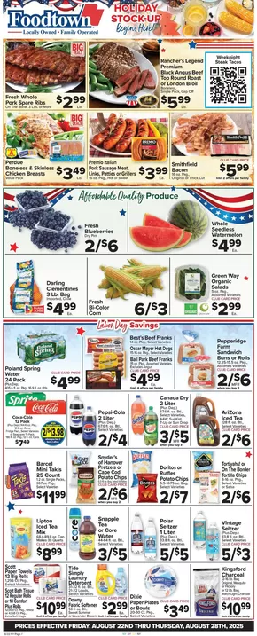 Foodtown supermarkets catalogue in Kearney NE | Top offers for smart savers | 2025-08-22T00:00:00.000Z - 2025-08-28T00:00:00.000Z