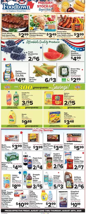 Foodtown supermarkets catalogue in Sea Girt NJ | Discover attractive offers | 2025-08-22T00:00:00.000Z - 2025-08-28T00:00:00.000Z