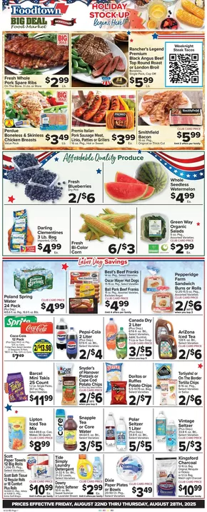 Foodtown supermarkets catalogue in Sea Girt NJ | Current special promotions | 2025-08-22T00:00:00.000Z - 2025-08-28T00:00:00.000Z