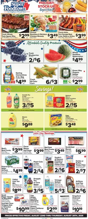 Foodtown supermarkets catalogue in Sea Girt NJ | Offers for bargain hunters | 2025-08-22T00:00:00.000Z - 2025-08-28T00:00:00.000Z