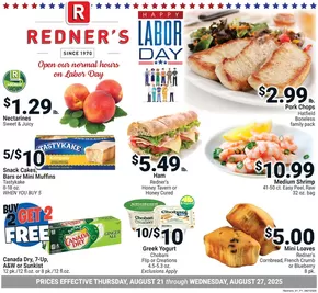 Redner's Warehouse catalogue in Chestertown MD | On Sale August_21_S36 | 2025-08-21T00:00:00.000Z - 2025-08-27T00:00:00.000Z