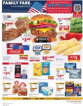Family Fare catalogue in Battle Creek MI | Great offer for all customers | 2025-08-22T00:00:00.000Z - 2025-08-23T00:00:00.000Z