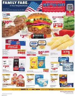 Family Fare catalogue in Battle Creek MI | Wide range of offers | 2025-08-22T00:00:00.000Z - 2025-08-23T00:00:00.000Z