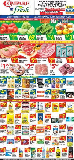 Compare Foods catalogue in New York | Current special promotions | 2025-08-22T00:00:00.000Z - 2025-09-04T00:00:00.000Z