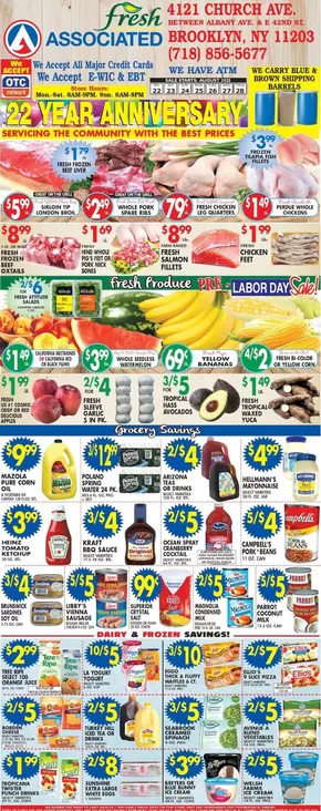 Associated catalogue in Long Island City NY | Great discounts on selected products | 2025-08-22T00:00:00.000Z - 2025-08-28T00:00:00.000Z