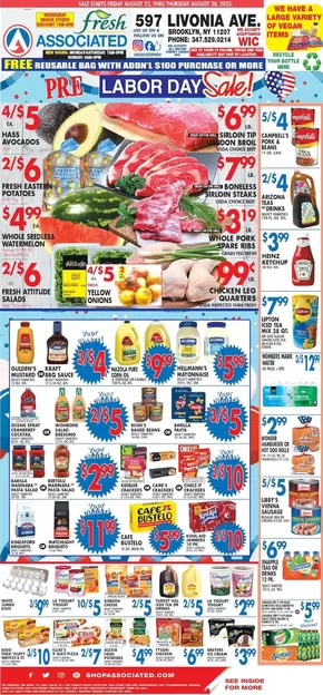 Associated catalogue in Long Island City NY | Top offers for smart savers | 2025-08-22T00:00:00.000Z - 2025-08-28T00:00:00.000Z