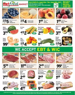 Met Foodmarkets catalogue in Long Island City NY | Met Foodmarkets weekly ad | 2025-08-22T00:00:00.000Z - 2025-08-28T00:00:00.000Z