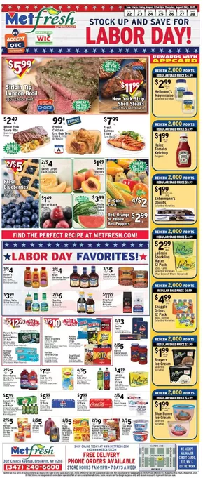 Met Foodmarkets catalogue in Long Island City NY | Top offers for smart savers | 2025-08-22T00:00:00.000Z - 2025-08-28T00:00:00.000Z