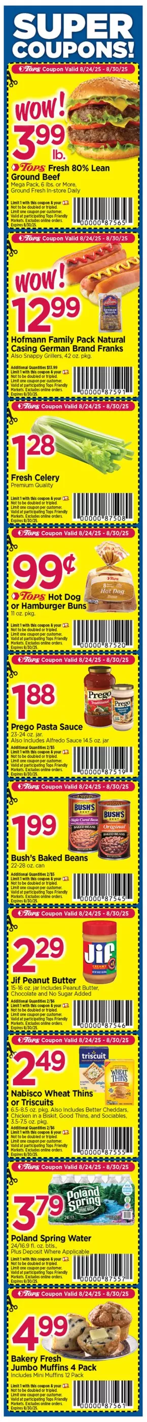 Tops catalogue in Jasper IN | Super Coupons! | 2025-08-24T00:00:00.000Z - 2025-08-30T00:00:00.000Z