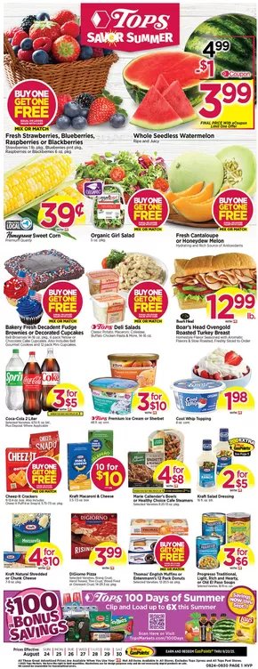 Tops catalogue in Saranac Lake NY | Wide range of offers | 2025-08-24T00:00:00.000Z - 2025-08-30T00:00:00.000Z