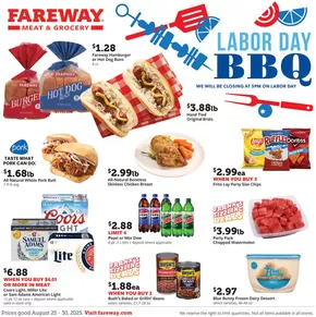 Fareway catalogue in Jasper IN | Top offers for smart savers | 2025-08-25T00:00:00.000Z - 2025-08-30T00:00:00.000Z