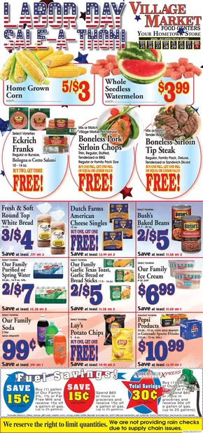 Village Market Food Centers catalogue in Summit MS | Our best offers for you | 2025-08-25T00:00:00.000Z - 2025-09-01T00:00:00.000Z