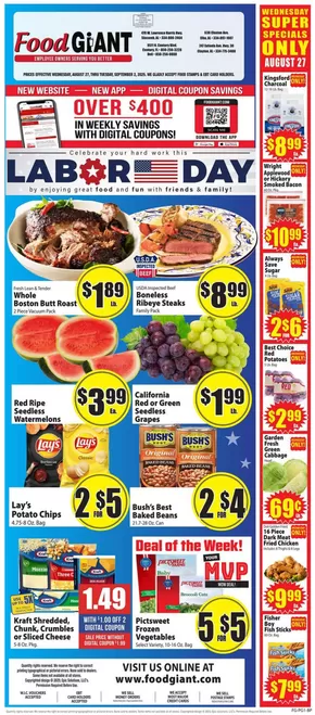 Food Giant catalogue in Cape Canaveral FL | Weekly Ad | 2025-08-27T00:00:00.000Z - 2025-09-02T00:00:00.000Z