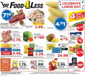 Food 4 Less catalogue in Las Vegas NM | Great discounts on selected products | 2025-08-27T00:00:00.000Z - 2025-09-02T00:00:00.000Z