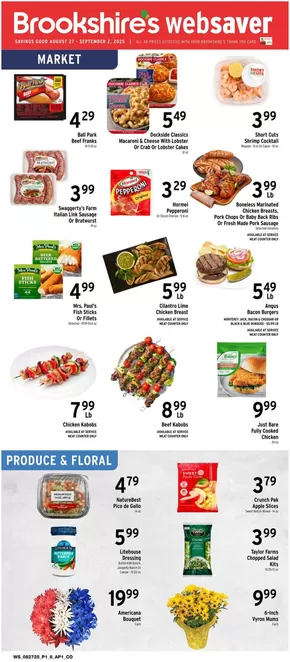 Brookshire's catalogue in Crossett AR | Discounts and promotions | 2025-08-27T00:00:00.000Z - 2025-09-02T00:00:00.000Z