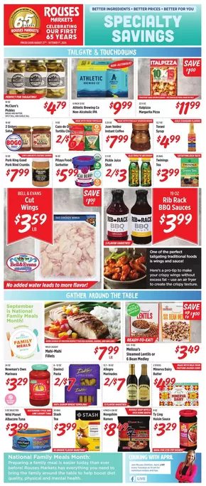 Rouses catalogue in Mobile AL | Our best deals for you | 2025-08-27T00:00:00.000Z - 2025-10-01T00:00:00.000Z