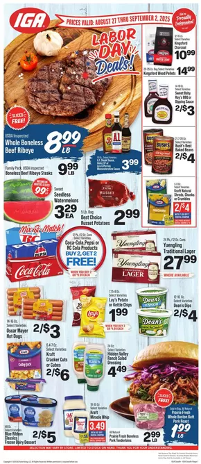 IGA catalogue in Arthur IL | Top offers for all bargain hunters | 2025-08-27T00:00:00.000Z - 2025-09-02T00:00:00.000Z
