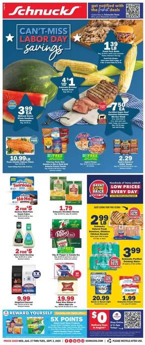 Schnucks catalogue | Great offer for all customers | 2025-08-27T00:00:00.000Z - 2025-09-02T00:00:00.000Z