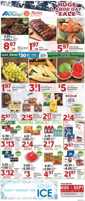 Market Street catalogue in Odessa TX | Current special promotions | 2025-08-26T00:00:00.000Z - 2025-09-02T00:00:00.000Z