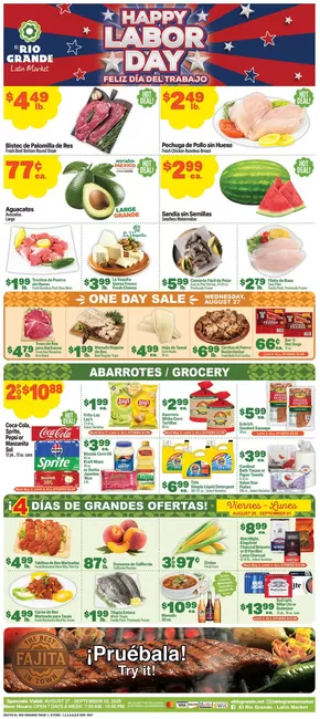 El Rio Grande catalogue in Waupaca WI | Top offers for smart savers | 2025-08-27T00:00:00.000Z - 2025-09-02T00:00:00.000Z