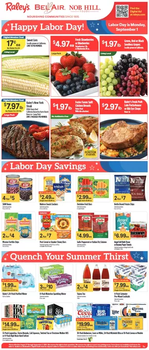 Raley's catalogue in Lakeside AZ | Raley's weekly ad | 2025-08-27T00:00:00.000Z - 2025-09-02T00:00:00.000Z