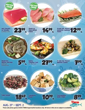 Times Supermarkets catalogue in Waupaca WI | Seafood Specials | 2025-08-27T00:00:00.000Z - 2025-09-02T00:00:00.000Z