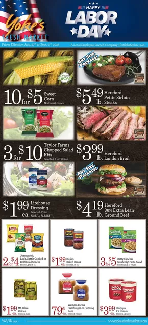 Yoke's Fresh Market  catalogue in Liberty Lake WA | Yoke's Fresh Market Weekly Ad | 2025-08-27T00:00:00.000Z - 2025-09-02T00:00:00.000Z