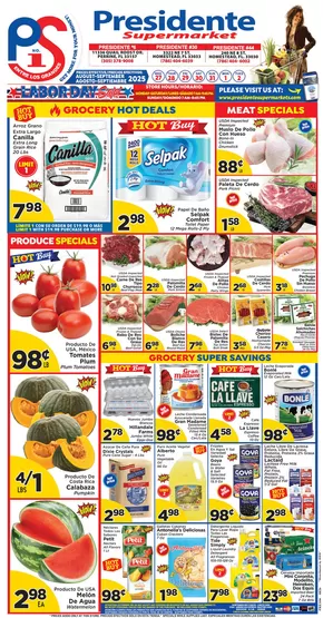 Presidente catalogue in Florida City FL | Wide range of offers | 2025-08-27T00:00:00.000Z - 2025-09-02T00:00:00.000Z