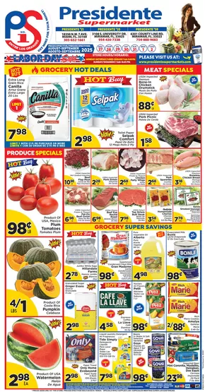 Presidente catalogue | Offers for bargain hunters | 2025-08-27T00:00:00.000Z - 2025-09-02T00:00:00.000Z