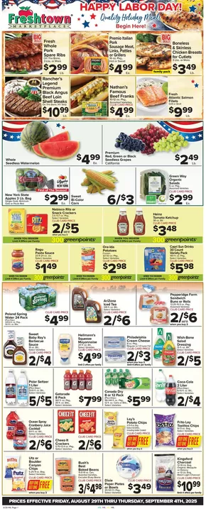 Foodtown supermarkets catalogue in Astoria OR | Our best bargains | 2025-08-29T00:00:00.000Z - 2025-09-04T00:00:00.000Z
