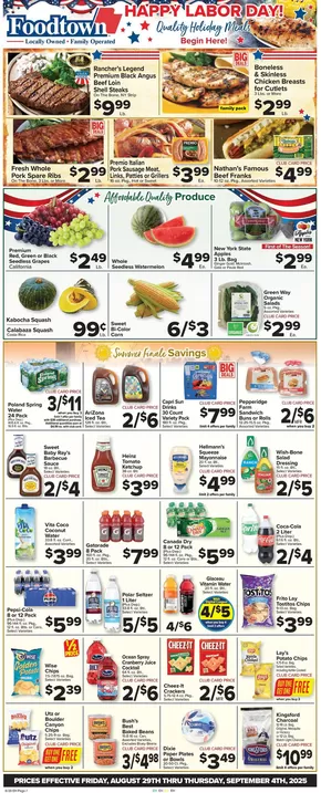 Foodtown supermarkets catalogue in Astoria OR | Wide range of offers | 2025-08-29T00:00:00.000Z - 2025-09-04T00:00:00.000Z