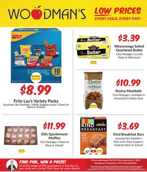 Woodman's catalogue | Great offer for all customers | 2025-08-28T00:00:00.000Z - 2025-09-03T00:00:00.000Z