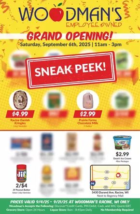 Woodman's catalogue | Discounts and promotions | 2025-09-04T00:00:00.000Z - 2025-09-21T00:00:00.000Z