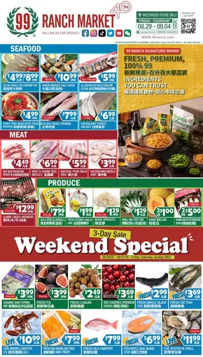 99 Ranch catalogue in Paris IL | 99 ranch Perishables/Weekend Special | 2025-08-29T00:00:00.000Z - 2025-09-04T00:00:00.000Z