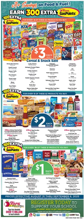 Tops catalogue in Auburn NY | Back to School Savings! | 2025-08-31T00:00:00.000Z - 2025-09-06T00:00:00.000Z