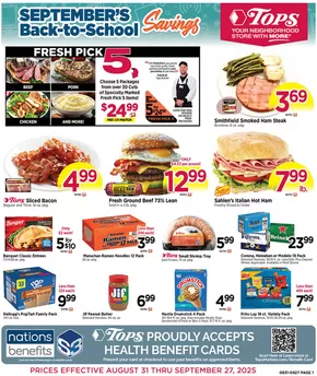 Tops catalogue in Rochester NY | September Savings! | 2025-08-31T00:00:00.000Z - 2025-09-27T00:00:00.000Z