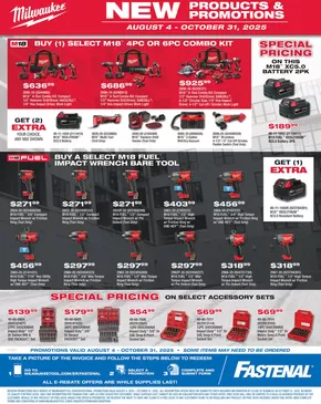 Fastenal catalogue in Frankfort IL | Fastenal Milwaukee Q3 Promo | 2025-09-01T00:00:00.000Z - 2025-12-31T00:00:00.000Z