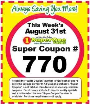 Weekly Super Coupon Number