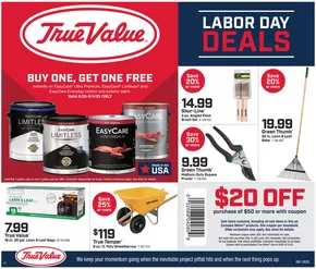 True Value catalogue in Cleveland OH | Discounts and promotions | 2025-08-29T00:00:00.000Z - 2025-09-15T00:00:00.000Z