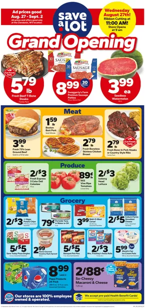 Save a Lot catalogue in Parsons TN | Current bargains and offers | 2025-08-27T00:00:00.000Z - 2025-09-02T00:00:00.000Z