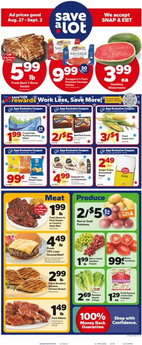 Save a Lot catalogue in Parsons TN | Top deals for all customers | 2025-08-27T00:00:00.000Z - 2025-09-02T00:00:00.000Z