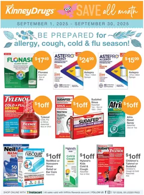 Kinney Drugs catalogue in Aspen Hill MD | Great offer for bargain hunters | 2025-09-01T00:00:00.000Z - 2025-09-30T00:00:00.000Z