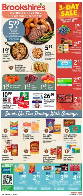 Brookshire's catalogue in Joshua TX | Top deals for all customers | 2025-09-03T00:00:00.000Z - 2025-09-09T00:00:00.000Z