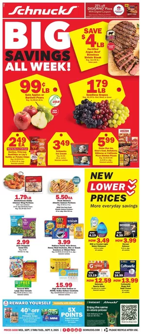 Schnucks catalogue in Glendale AZ | Current bargains and offers | 2025-09-03T00:00:00.000Z - 2025-09-09T00:00:00.000Z