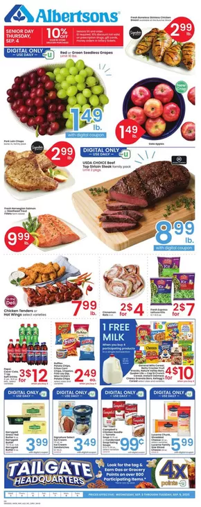 Albertsons catalogue in Glendale AZ | Current deals and offers | 2025-09-03T00:00:00.000Z - 2025-09-09T00:00:00.000Z