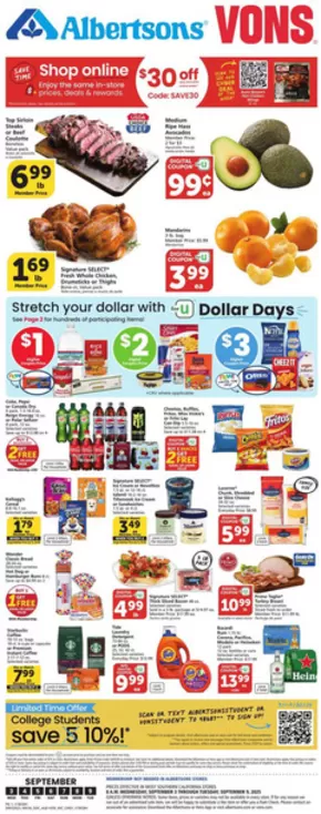 Albertsons catalogue in Chula Vista CA | Top offers for all bargain hunters | 2025-09-03T00:00:00.000Z - 2025-09-09T00:00:00.000Z