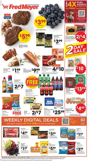 Fred Meyer catalogue in Topeka KS | Great discounts on selected products | 2025-09-03T00:00:00.000Z - 2025-09-09T00:00:00.000Z