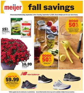 Meijer catalogue in Nashville AR | Great offer for bargain hunters | 2025-09-03T00:00:00.000Z - 2025-09-09T00:00:00.000Z